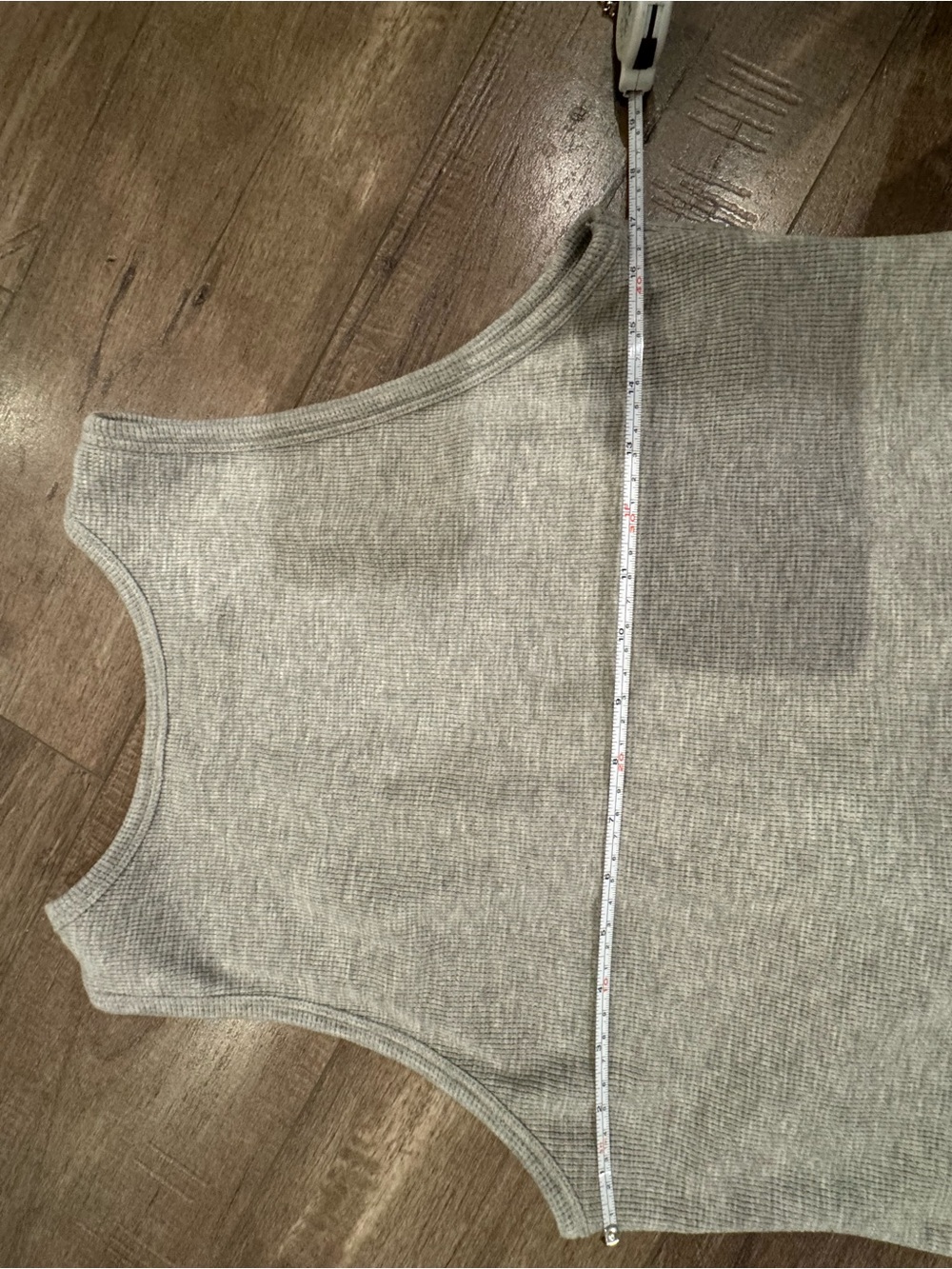 Sleeveless Gray Twist-Front Women's Dress - Picture 3 of 6